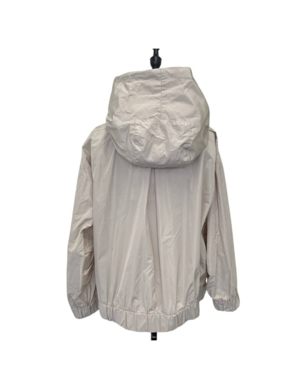 Max Mara 'S Smmcammeo Short Taffeta Jacket Rain Hoodie 36 Beige - Picture 3 of 12